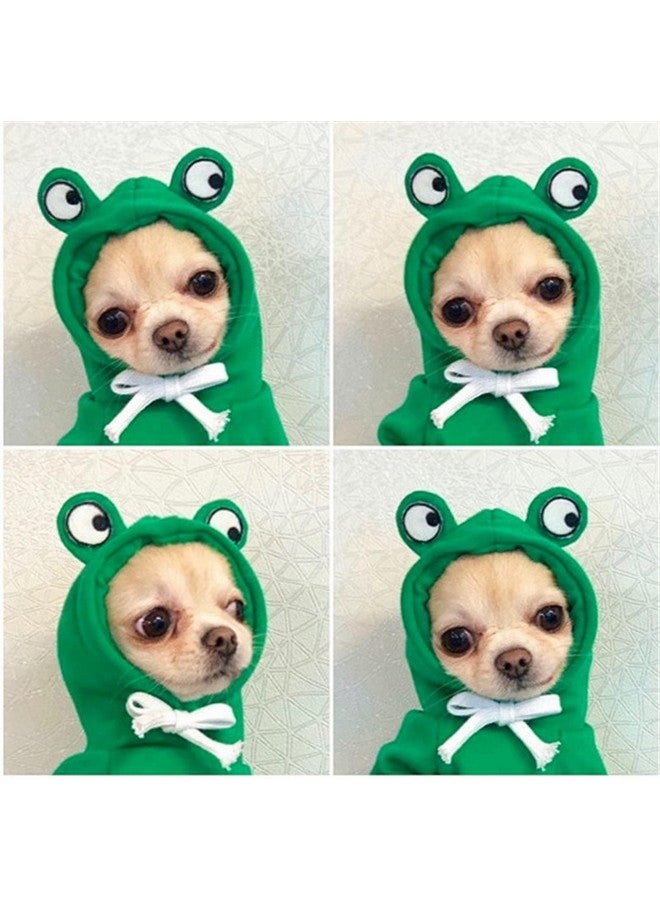 Maruomiki Warm Dog Winter Clothes Cute Fruit Dog Coat Hoodies Fleece Pet Dogs Costume Jacket for French Bulldog Chihuahua Ropa para Perro(Green,XS) - Image 3