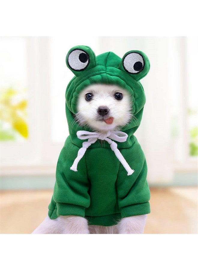 Maruomiki Warm Dog Winter Clothes Cute Fruit Dog Coat Hoodies Fleece Pet Dogs Costume Jacket for French Bulldog Chihuahua Ropa para Perro(Green,XS) - Image 5