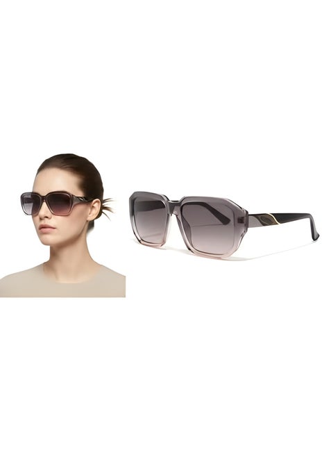 women's sunglasses with a transparent acetate frame and gradient lenses, code 18