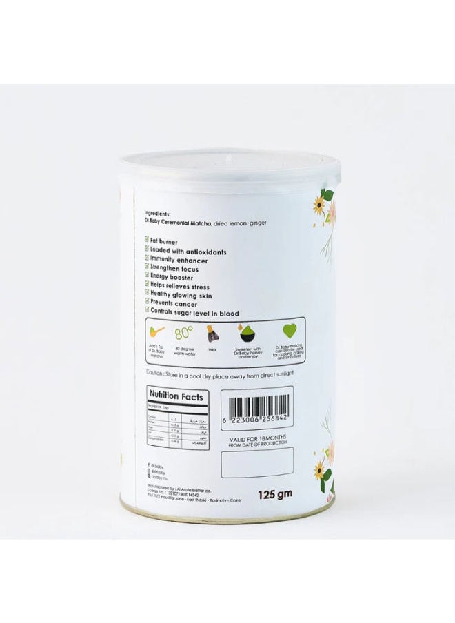 Dr. Baby - Matcha With Dried Lemon & Ginger 125 GM - Image 1