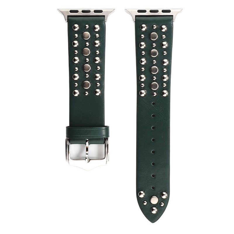 سوار ساعة ذكية باللون بني قابل للتعديل سوار جلدي كلاسيكي متوافق مع Apple Watch 38/40/41/42/44/45/49mm بملاءمة قابلة للتعديل وحزام بديل - Image 5