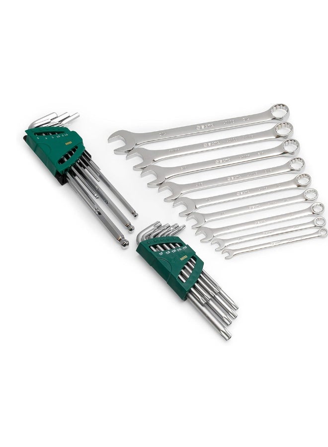 SATA GL09922 27-Piece SAE Combination Wrench Tray Set - Image 2