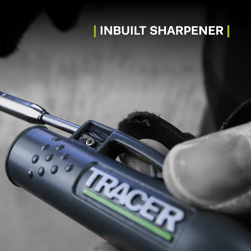 Tracer Deep Hole Construction Pencil Site Holster. Extendable 2B Carpenter Pencil with Inbuilt Carpenter Pencil Sharpener - Image 5