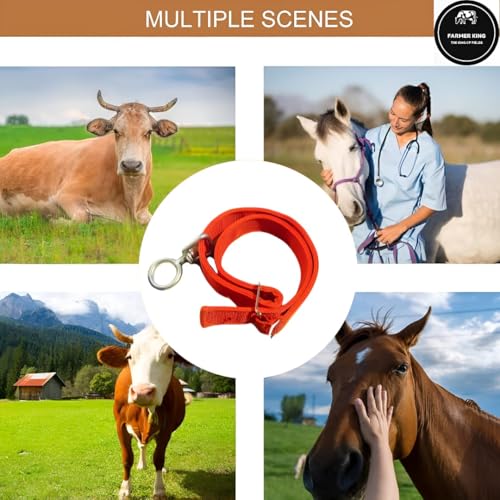 FARMER KING MAT Farmer King Cow/Buffalo/Bull/Horse Solid Nylon Neck Belt, Rock Strong Collar, 1 Meter Adjustable Bel - Image 2
