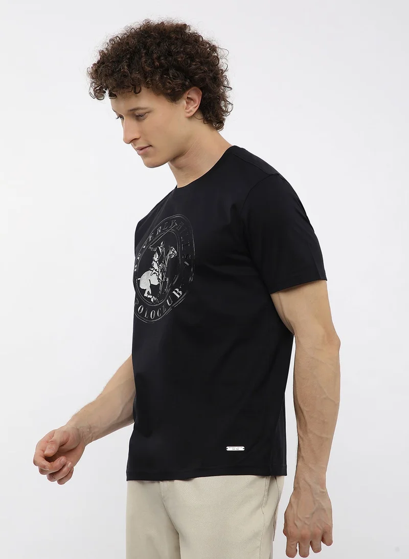 BEVERLY HILLS POLO CLUB  Graphic Crew Neck T-Shirt for Men | Best Price UAE