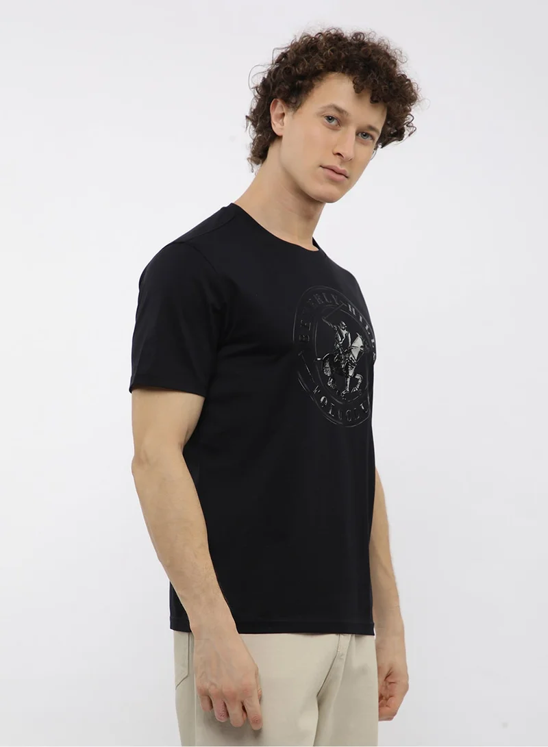BEVERLY HILLS POLO CLUB  Graphic Crew Neck T-Shirt for Men | Best Price UAE