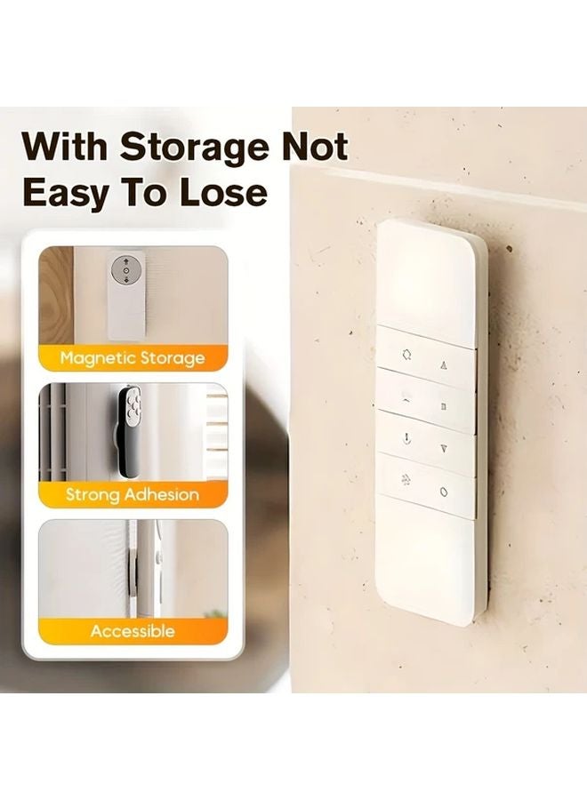 A 10 Suit Magnetic Remote Control Holder No Drilling Traceless Wall Mounted Storage - Image 2