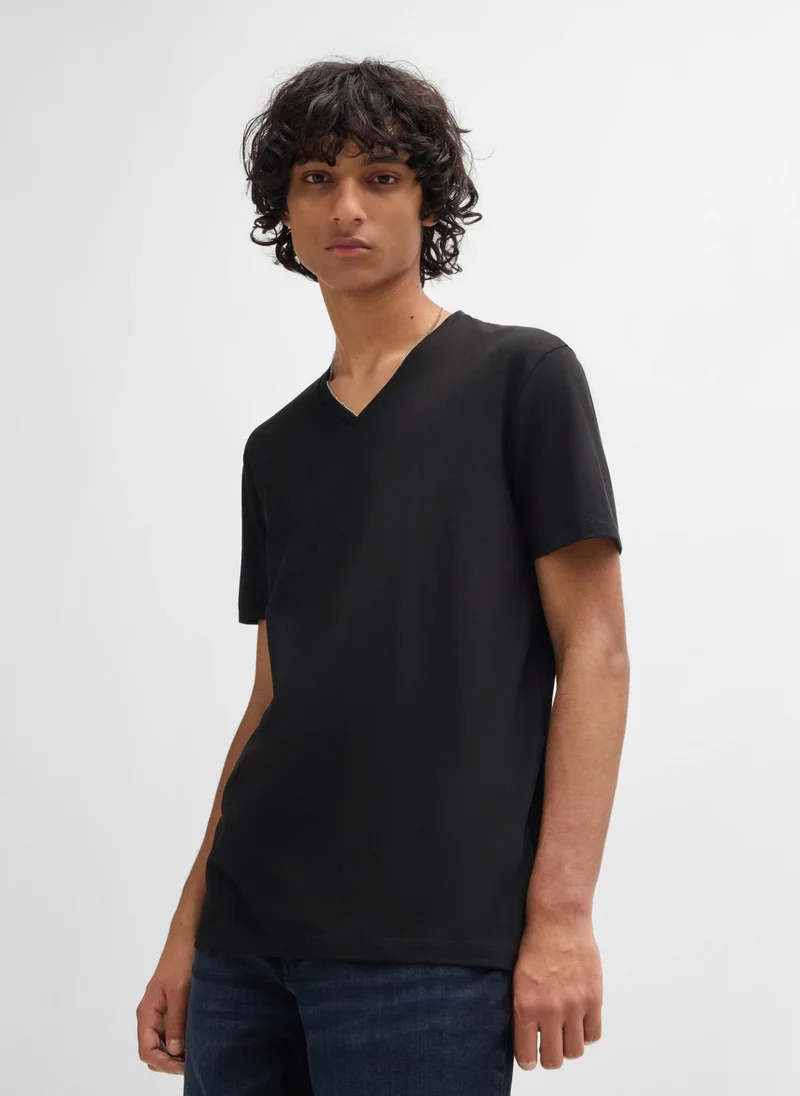 HUGO Two-pack of V-neck T-shirts in stretch cotton