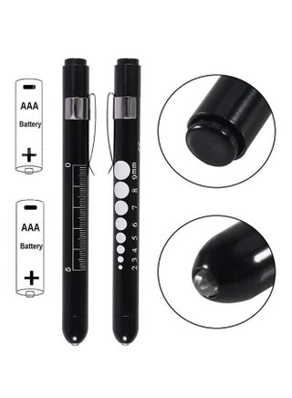 2Pcs Diagnostic Medical Pen Light, Mini Reusable LED Pen Light, Pen Flashlight, Doctor Nurse Emergency Pen Light(Batteries Not Included) - view 3
