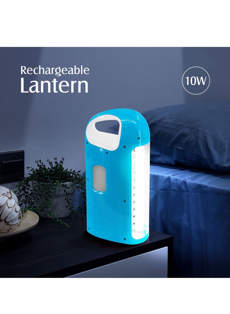 مستر لايت مصباح طوارئ فانوس قابل لإعادة الشحن مع وظيفة شاحن USB وجاك شاحن للطاقة الشمسية 3 جوانب ضوء وقت العمل 9-18 ساعة - Image 2