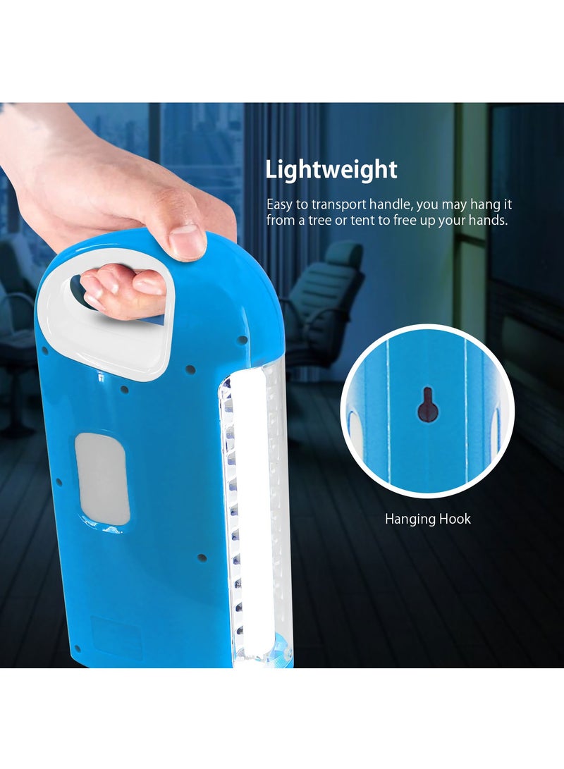 مستر لايت مصباح طوارئ فانوس قابل لإعادة الشحن مع وظيفة شاحن USB وجاك شاحن للطاقة الشمسية 3 جوانب ضوء وقت العمل 9-18 ساعة - Image 5