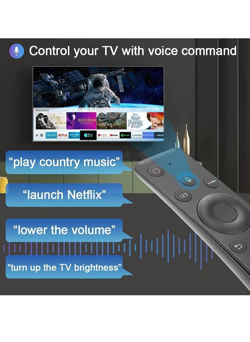 Universal Voice Remote Control for Samsung Smart TV LED QLED LCD 4K 8K UHD HDTV 3D Crystal Frame Curved Smart TV - Image 2