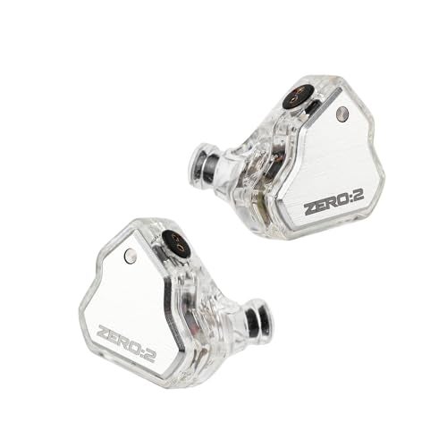 Linsoul 7Hz x Crinacle Zero2 in Ear Monitor Updated 10mm Dynamic Driver IEM Wired Earbuds Earphones Gaming Earbuds with OFC IEM Cable for Musician Without MIC Silver - Image 3