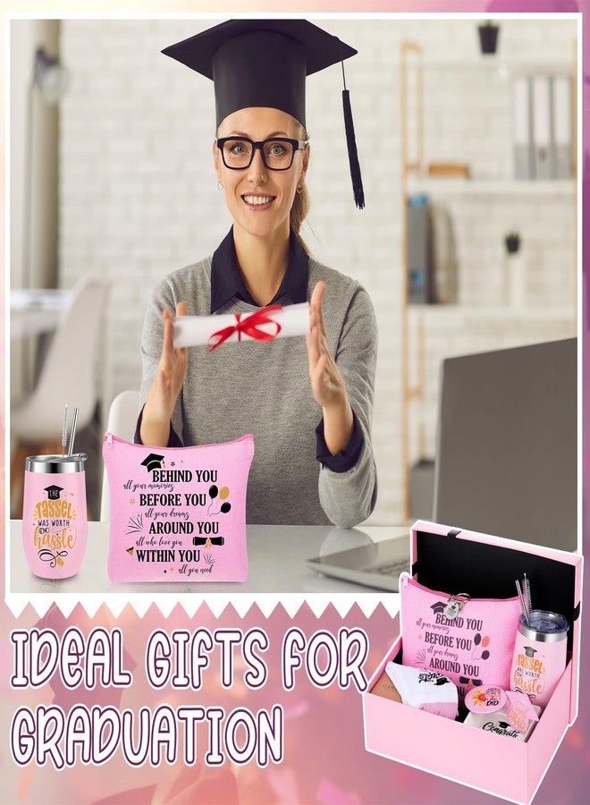 Locmeo 10 Pcs 2026 Graduation Gifts for Women Best College Grad Gifts Basket Master Degree Grad Gift Box Congratulations Gift for Class of 2026 College Masters Graduation(Novelty,Pink) - Image 5