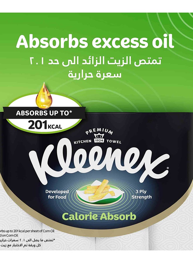 Kleenex Calorie Absorb Kitchen Tissue Paper Towel, 3 PLY, 1 Rolls x 50 Sheets, Food-Grade Strong Absorbent Kitchen Tissue - Image 2