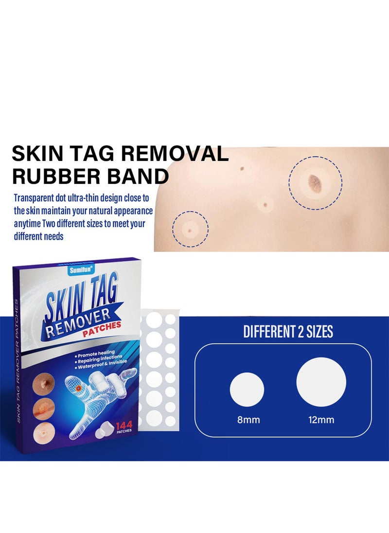 Sumifun Skin Tag Remover Patches, Effective Acne Removal Patches, Fast Acting Safe Spot Stickers for Moles Skin Tag Acne Scars Corn, Acne Patches for Face and Skin 144 Patches  - Image 3