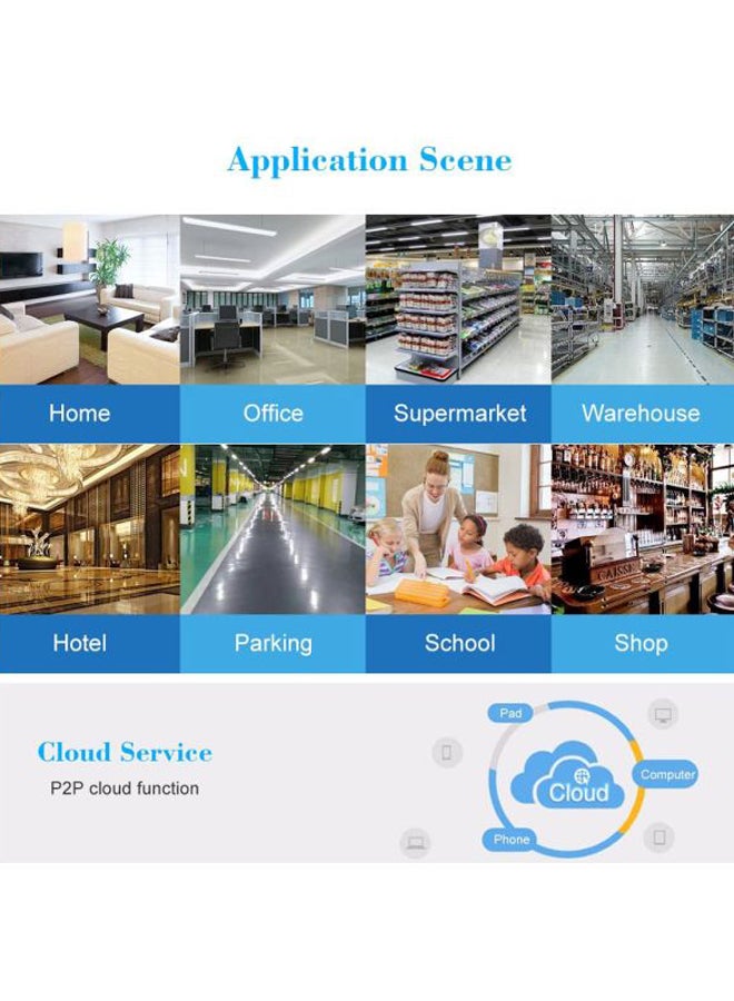 تومفيجن مجموعة كاميرا مراقبة على شكل رصاصة 5 في 1 بدقة 2 ميجابكسل مع مسجل فيديو رقمي بـ16 قناة ومحرك أقراص صلبة من 34 قطعة - Image 3