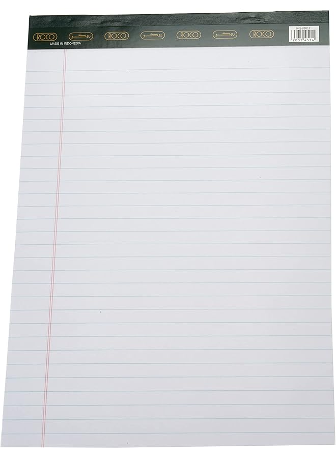 روكو دفتر ملاحظات قانوني أبيض A4 40 ورقة 10 دفاتر 23011 - Image 3