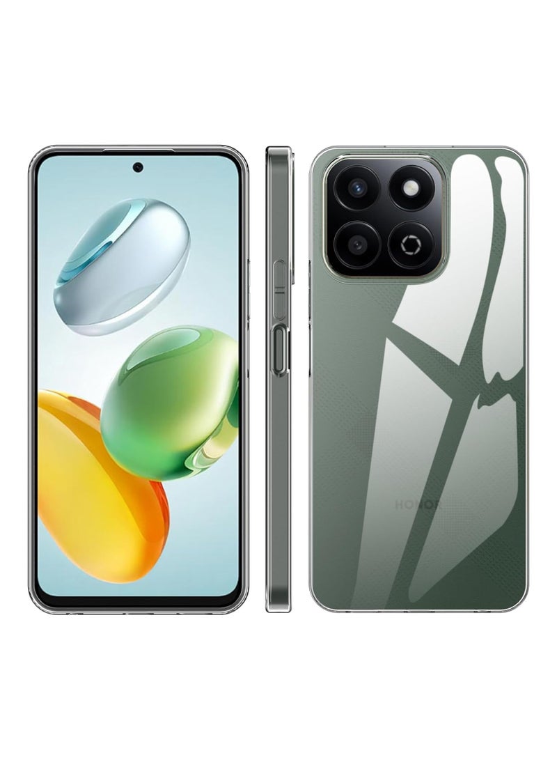 For Honor X7C Transparent Tpu Silicone Back Cover , Anti Yellowing And High Protective From Shocks Compatible For Honor X7C (6.77'') (Transparent) - Image 1