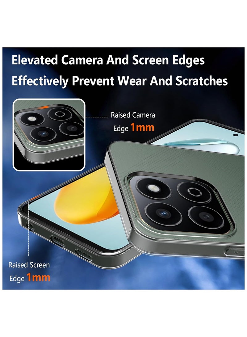 For Honor X7C Transparent Tpu Silicone Back Cover , Anti Yellowing And High Protective From Shocks Compatible For Honor X7C (6.77'') (Transparent) - Image 3