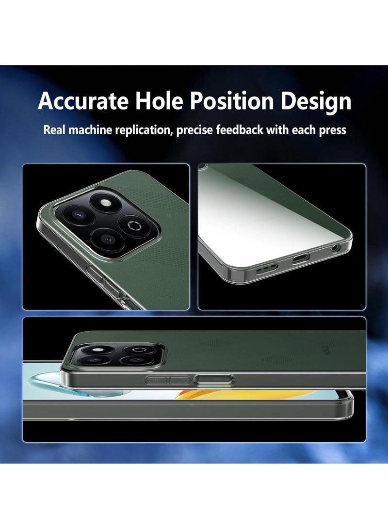 For Honor X7C Transparent Tpu Silicone Back Cover , Anti Yellowing And High Protective From Shocks Compatible For Honor X7C (6.77'') (Transparent) - Image 5