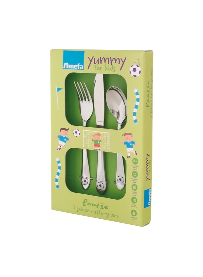 Amefa Children cutlery set 3 Pcs - Footie - Image 1