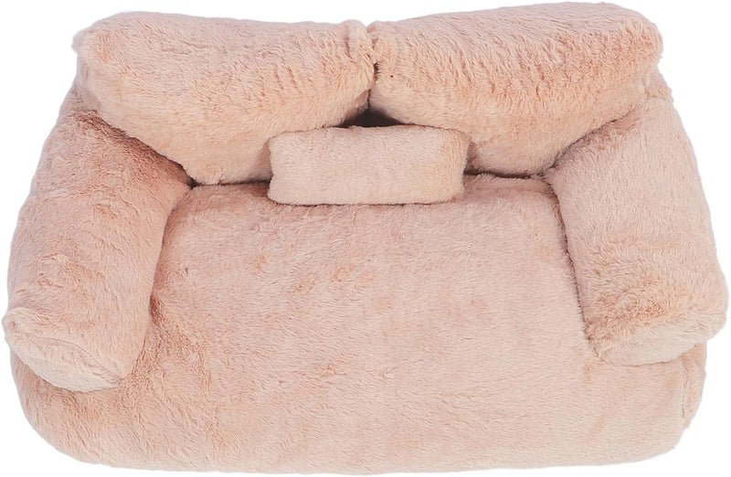 Pet Sofa Bed, Cat and Dog Couch Bed with Removable Washable Cover, Soft Plush Warm Pet Furniture with Anti Skid Bottom for Small Pets (M) - Image 2