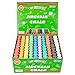 FELIZROCA 100PCS Washable Sidewalk Chalks Set in 10 Colors NonToxic Coloured Chalk Pavement for Kids Jumbo Chalk for Toddler Painting on Blackboard Playground Party - Image 3