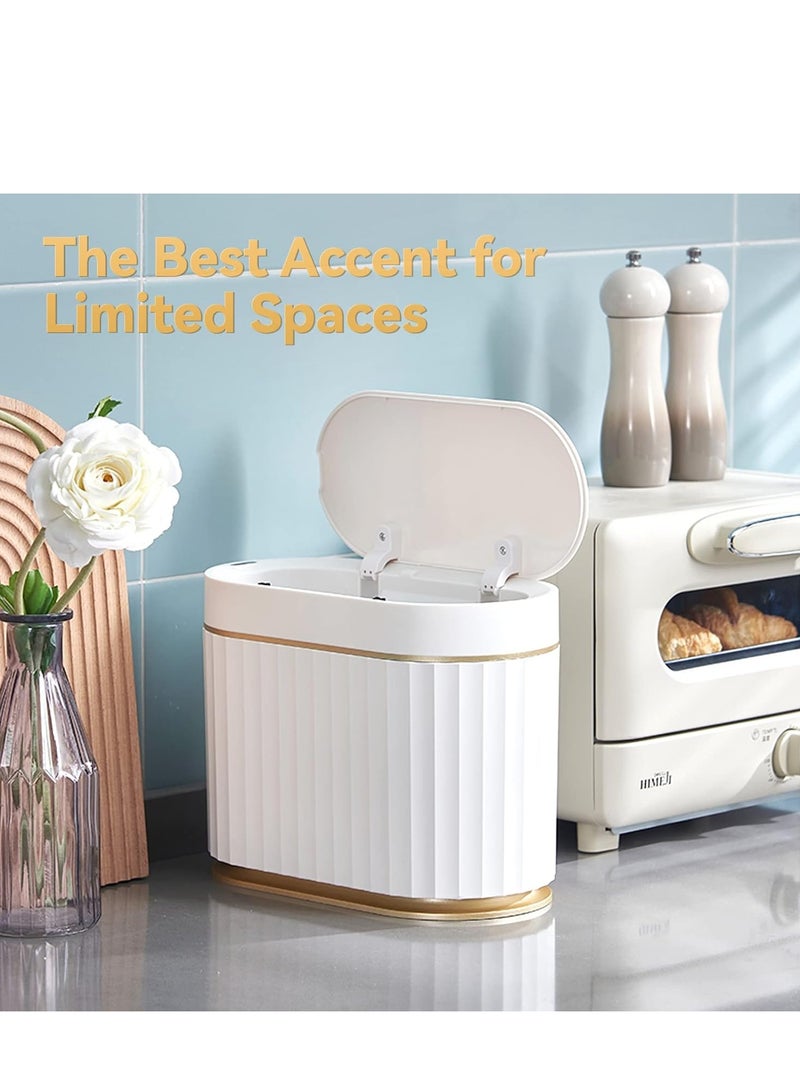 Smart Trash Can with Lid , 9L Automatic Sensor Garbage Can, Commercial Tiny Motion Sensor Waste Basket for Bathroom, Coffee, Bedroom, Office  - Image 4