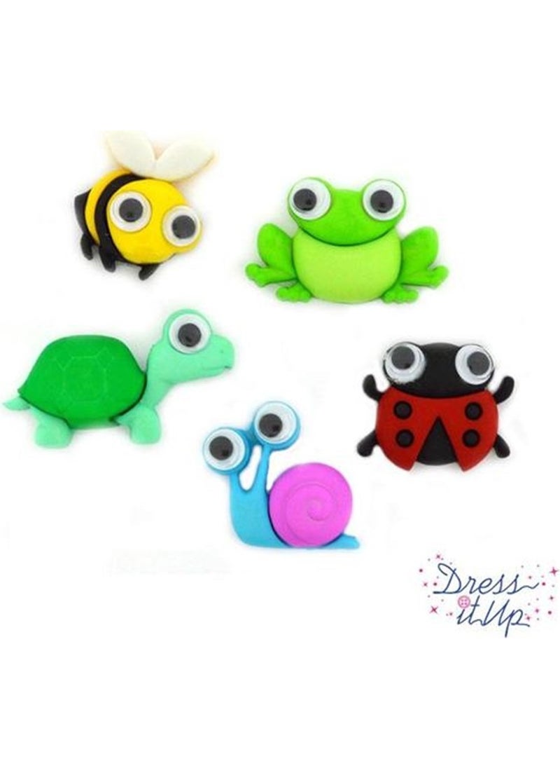 Dress It Up Decorative Toy Figure Button 10416 