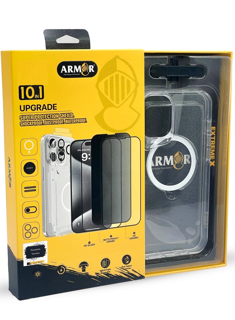 آرمور بكج الحماية المتكامل 10 في 1 لهاتف أبل ايفون 16 برو ماكس - Image 2