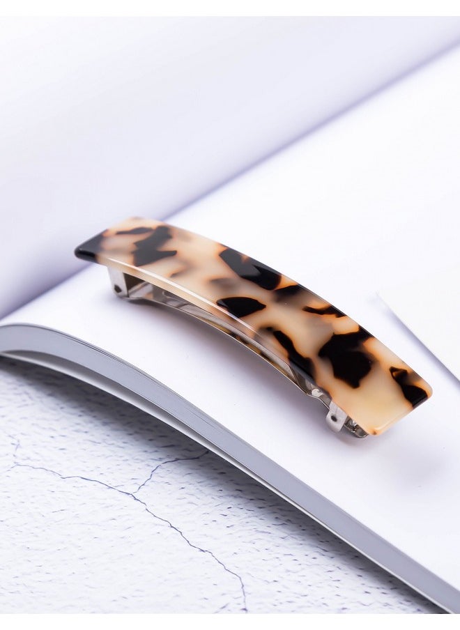 Prettyou - Handmade Celluloid French Design Tortoise Shell Oblong Luxury Fashion Accessories Hair Clip Claw For Women - Image 1