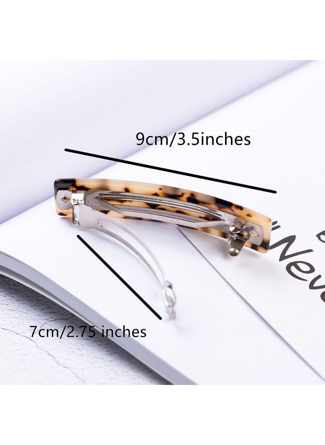 Prettyou - Handmade Celluloid French Design Tortoise Shell Oblong Luxury Fashion Accessories Hair Clip Claw For Women - Image 1
