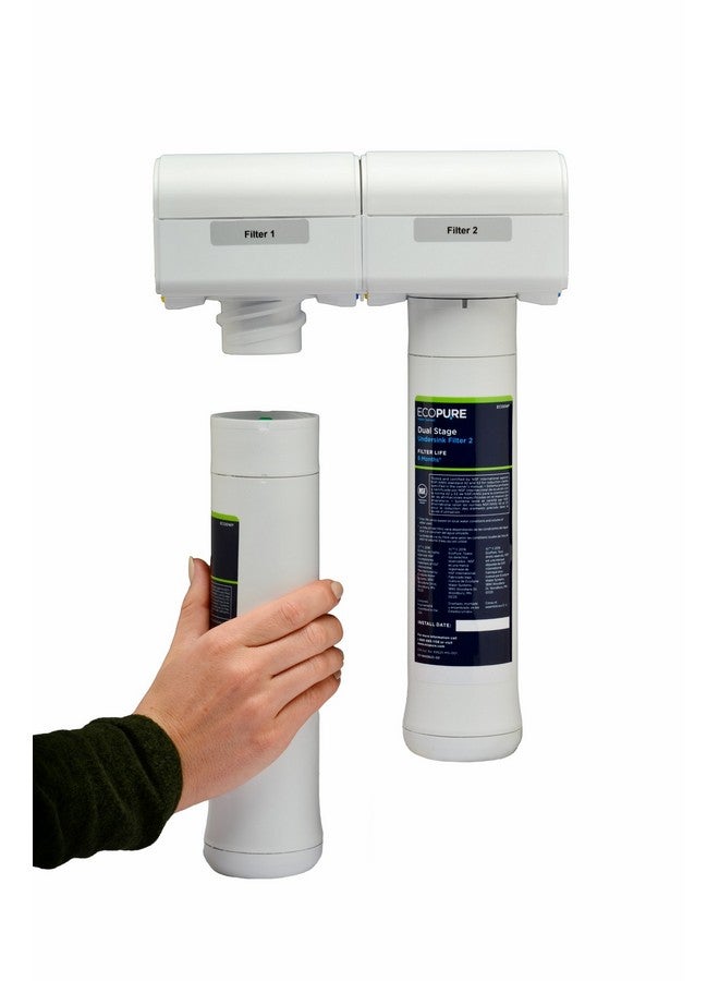 EcoPure ECOROM Reverse Osmosis Under Sink Replacement Water Membrane | NSF Certified | Fits Ecop30 System | 1-3-Year Filter Life, 0.9 , White - Image 2