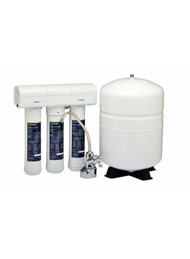 EcoPure ECOROM Reverse Osmosis Under Sink Replacement Water Membrane | NSF Certified | Fits Ecop30 System | 1-3-Year Filter Life, 0.9 , White - Image 1