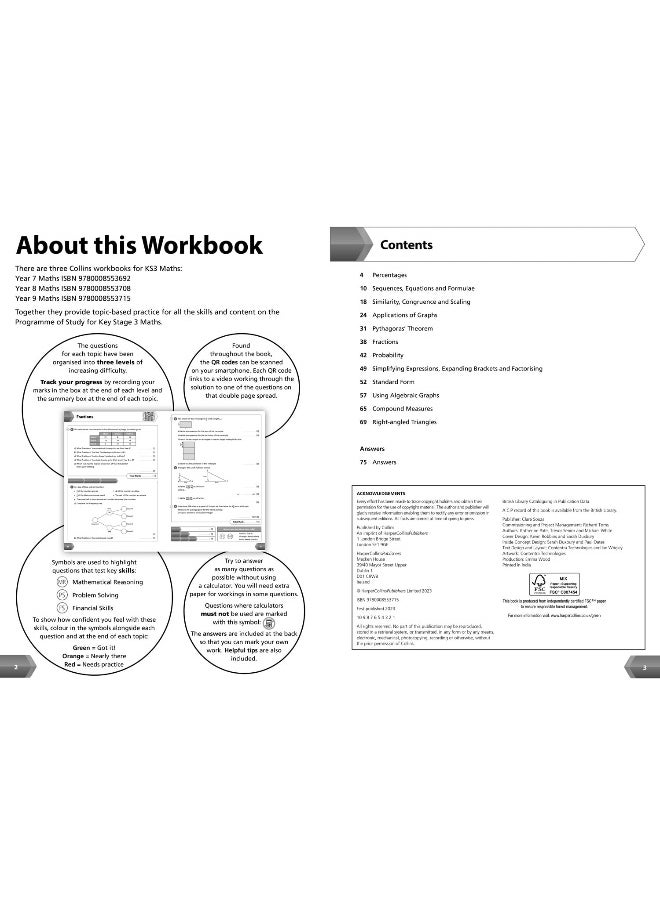 KS3 Maths Year 9 Workbook: Practice questions covering all KS3 Maths Year 9 curriculum topics  - Image 3