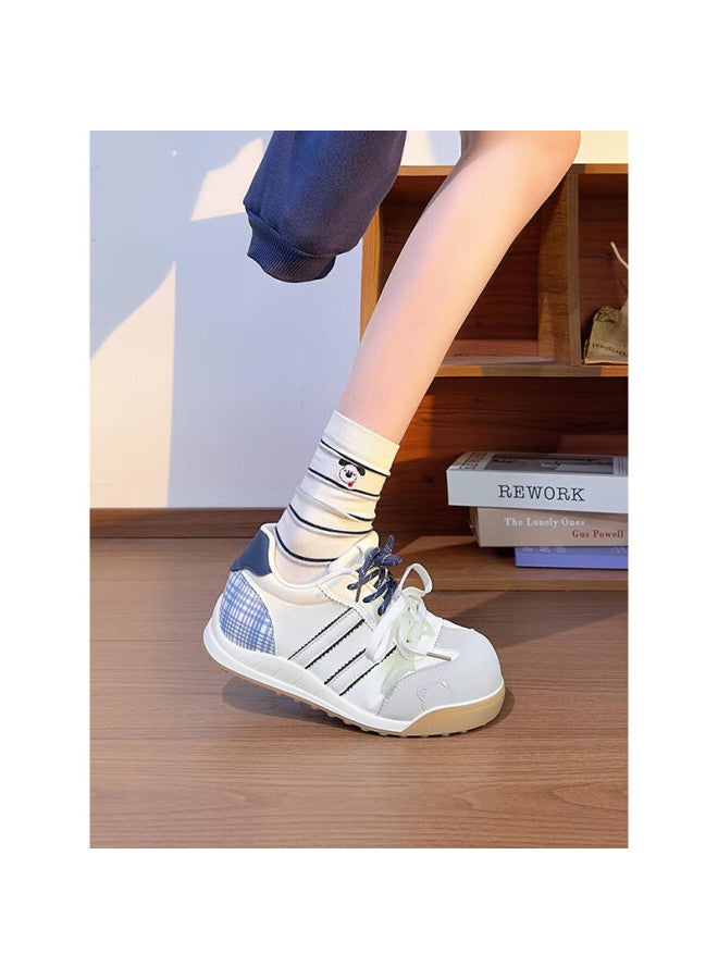 Humanity Renben Lightweight Soft Sole German Training Shoes Women  Spring Autumn New Original Versatile Flat Cute White Shoes Women Trend - Image 4