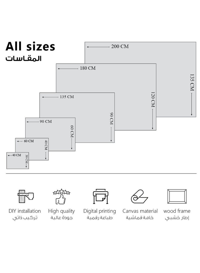 MODCLASS Wall Art Printed Canvas Frame - Image 4