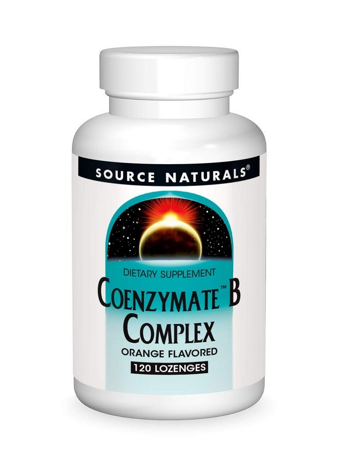 Source Naturals مركب ب المعقد بنكهة البرتقال يذوب في الفم فيتامينات ب 120 حبة مصاصة - Image 1