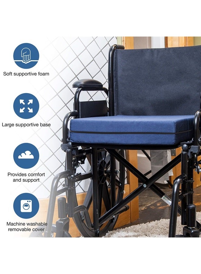DMI Cushion for Office Chairs, Wheelchairs, FSA HSA Eligible, Scooters, Kitchen or Car Seats for Support and Height while Reducing Stress on Back, Tailbone or Sciatica. - Image 2