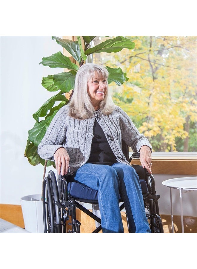 DMI Cushion for Office Chairs, Wheelchairs, FSA HSA Eligible, Scooters, Kitchen or Car Seats for Support and Height while Reducing Stress on Back, Tailbone or Sciatica. - Image 4