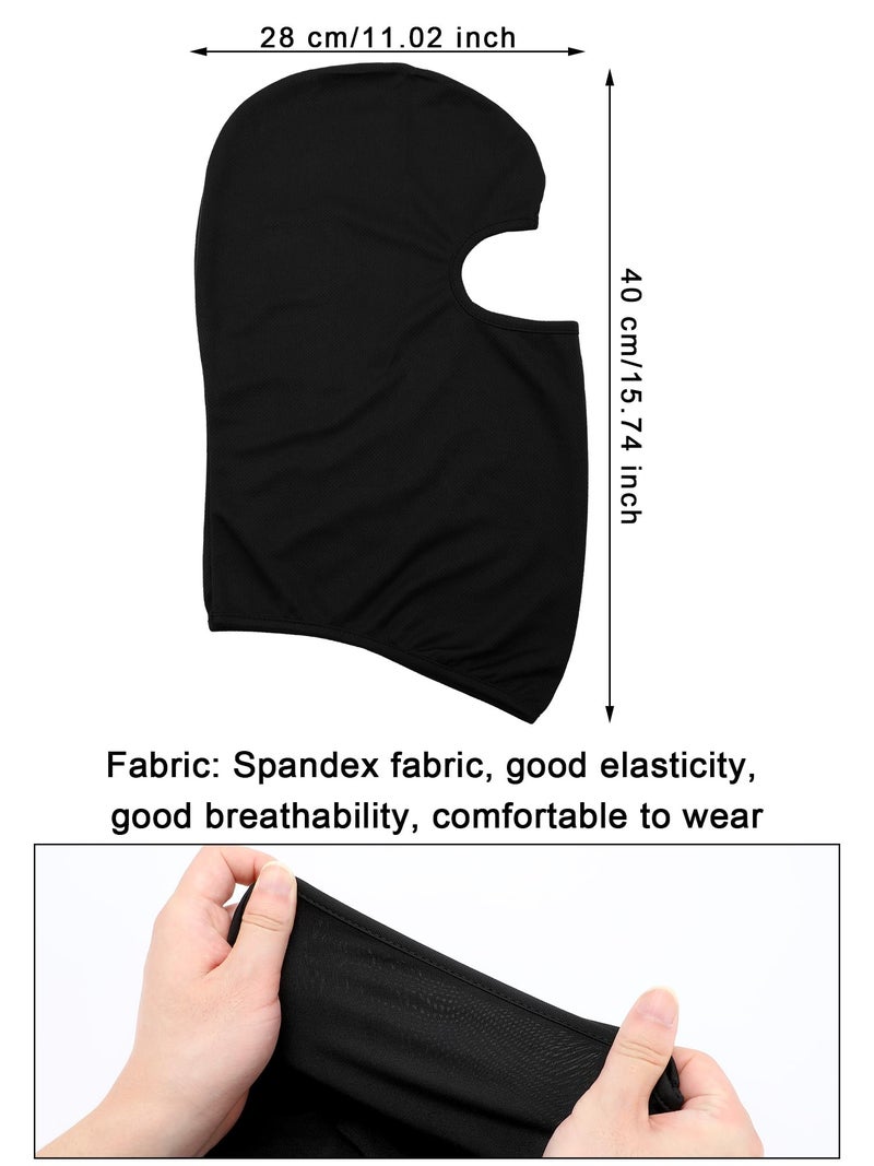 Syhood SATINIOR 6 Pieces Ski Mask for Men Balaclava Full Face Cover UV Sun Protection Cooling Neck Gaiter Clothing Scarf Bandana(Gray, Blue, Black, Fluorescent Colors) - Image 3
