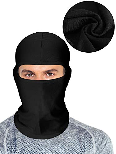 Syhood SATINIOR 6 Pieces Ski Mask for Men Balaclava Full Face Cover UV Sun Protection Cooling Neck Gaiter Clothing Scarf Bandana(Gray, Blue, Black, Fluorescent Colors) - Image 4