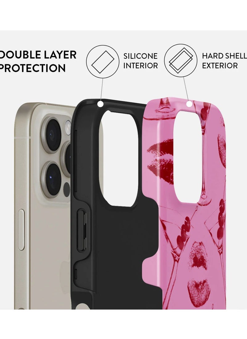 BURGA - iPhone 16 Pro Max Case, 2 Piece Hard Shell + TPU Interior, Shock Absorption, All Port Accessible, Raised Bezel For Screen & Camera Protection, Never Fading HQ Print,  Call Me - Image 1