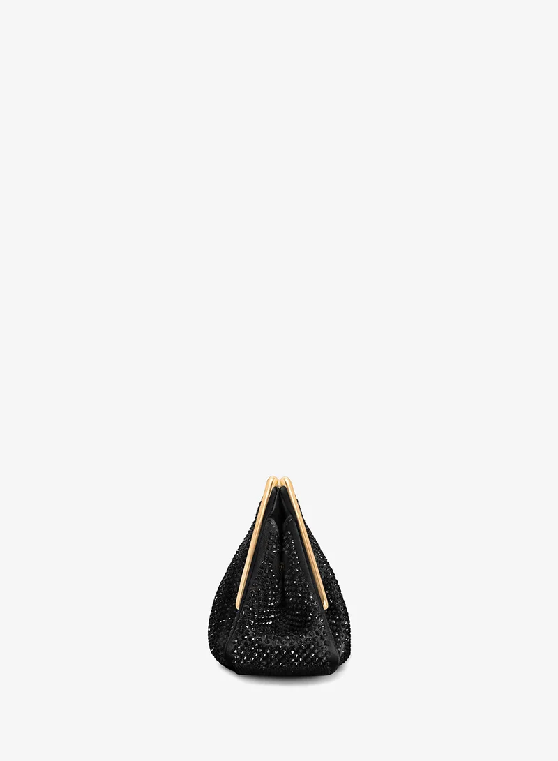 JW PEI  Lila Artificial Crystal Metal Frame Clutch for Women | Best Price UAE