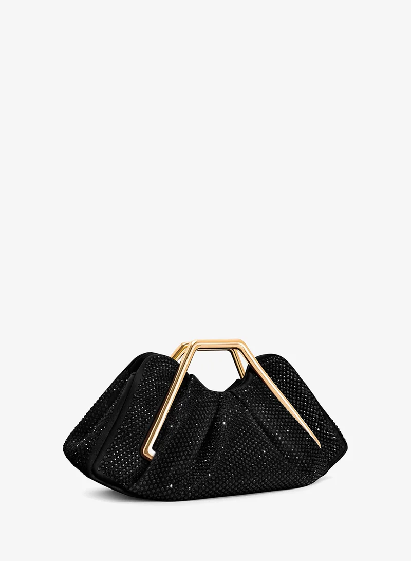 JW PEI  Lila Artificial Crystal Metal Frame Clutch for Women | Best Price UAE