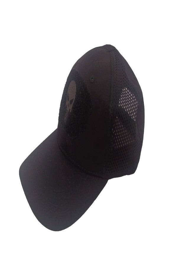 Linist Military Tactical Operator Cap, Outdoor Army Hat for Camping, Hunting Camouflage Baseball Cap Outdoor Active (Black) - Image 1