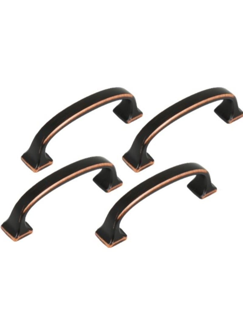 ROBUSTLINE Robustline Highly Quality Drawer Cupboard Cabinet Handle (Pack of 4) Black - 75MM - BSDL17028 