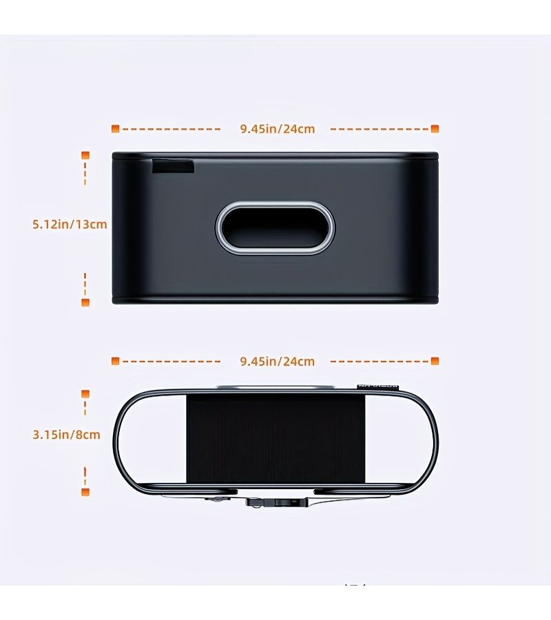 مشترك متنقل KB Overhead Car Tissue Box Holder Strong Adhesive Cup For Seat Headrest Dashboard Center Console Organizer For Cars Trucks SUVs قوي لاصق كوب لمقبض مسند الرأس بلوحة القيادة منظم حاوية مركزية للسيارات والشاحنات وسيارات الدفع الرباعي إكسسوار داخلي متين للسيارة تصميم بسيط ومتانة تركيب متين لأدوات تنظيم المركبات حامل علبة المناديل الورقية KB K - Image 2