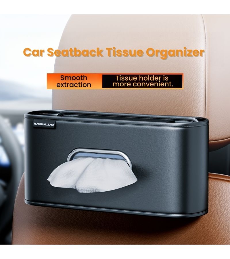 مشترك متنقل KB Overhead Car Tissue Box Holder Strong Adhesive Cup For Seat Headrest Dashboard Center Console Organizer For Cars Trucks SUVs قوي لاصق كوب لمقبض مسند الرأس بلوحة القيادة منظم حاوية مركزية للسيارات والشاحنات وسيارات الدفع الرباعي إكسسوار داخلي متين للسيارة تصميم بسيط ومتانة تركيب متين لأدوات تنظيم المركبات حامل علبة المناديل الورقية KB K - Image 4
